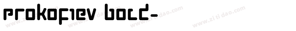 Prokofiev Bold字体转换
